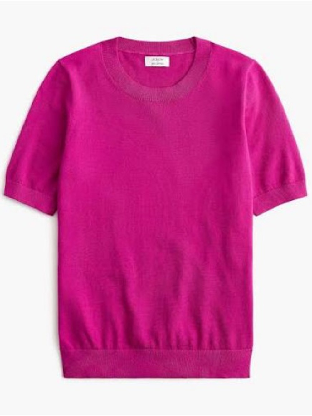 J crew Short-sleeve cotton crewneck sweater